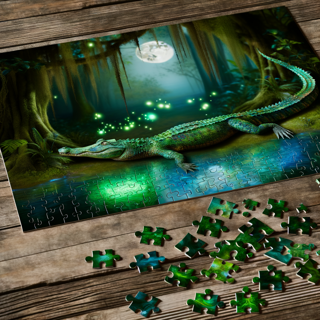 Alligator Jigsaw Puzzle Game